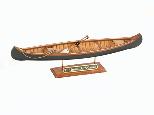 Artesanía Latina - Holzmodellschiff – Amerikanisches Kanu, The Indian Girl Canoe - Modell 19000, Maßtab 1:16 - Modelle zu Bauen - Anfängerlevel von Artesanía Latina