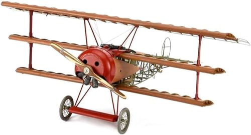 Artesanía Latina - Flugzeugmodell aus Holz und Metall Deutsche Kampfjet Fokker Dr. I - Roter Baron – Modell 20350, Maßstab 1:16 - Modelle zum Bauen - Expertenniveau von Artesanía Latina