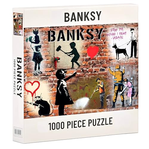Banksy Klassische Puzzles 1000 Teile für Erwachsene, Kinder & Familie - Spiel, Entspannung von Artful Merchandise