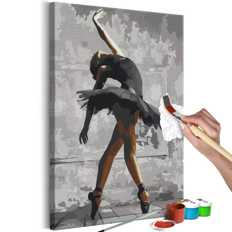 Malen nach Zahlen - Ballerina Pose von Artgeist