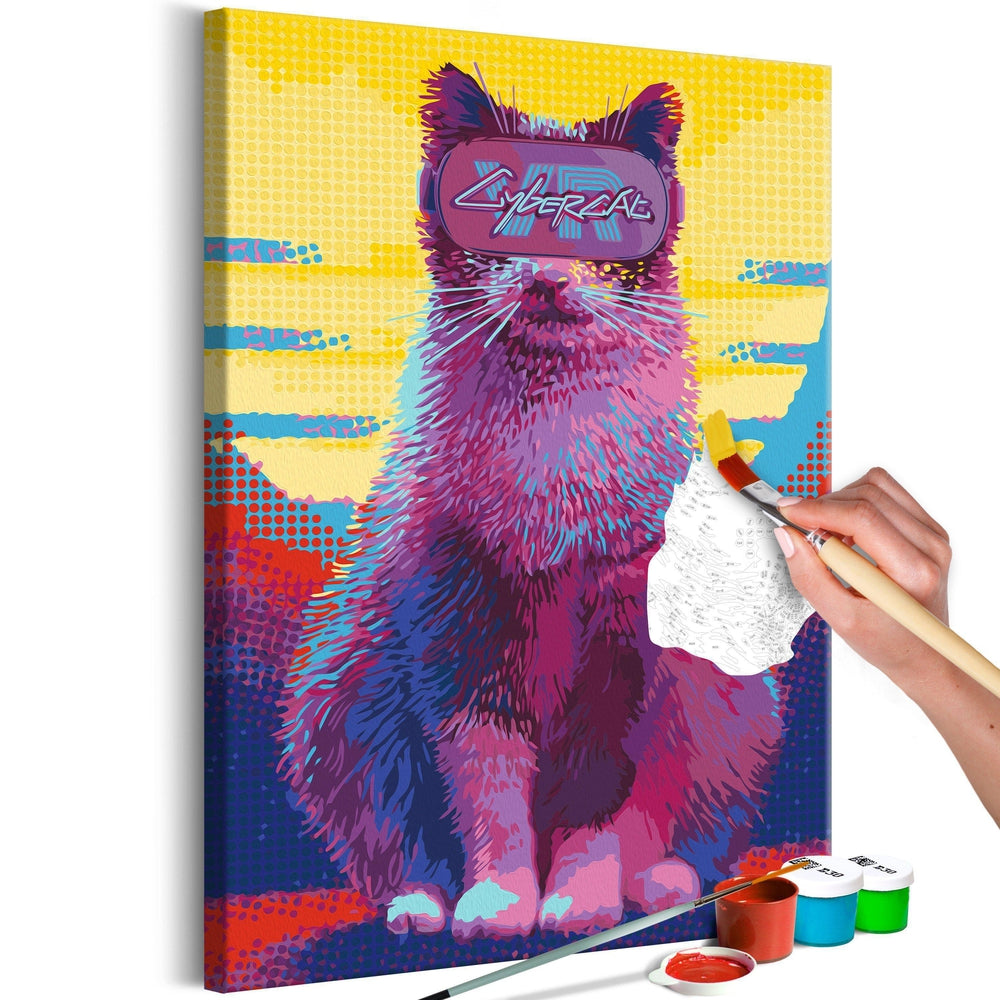 Malen nach Zahlen - Cybercat von Artgeist