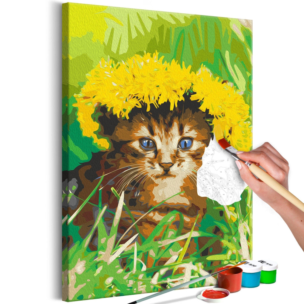 Malen nach Zahlen - Dandelion Cat Malen nach Zahlen - Dandelion Cat von Artgeist