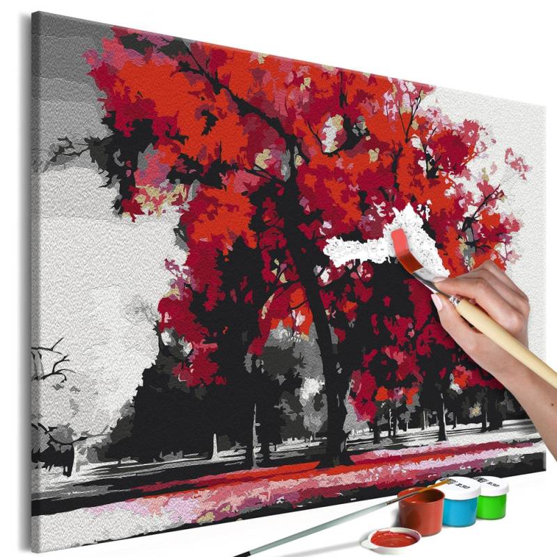 Malen nach Zahlen - Expressive Tree von Artgeist