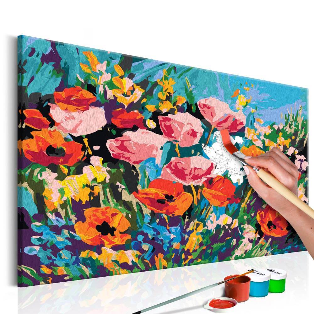 Malen nach Zahlen - Farbenfrohe Feldblumen Malen nach Zahlen - Farbenfrohe Feldblumen von Artgeist