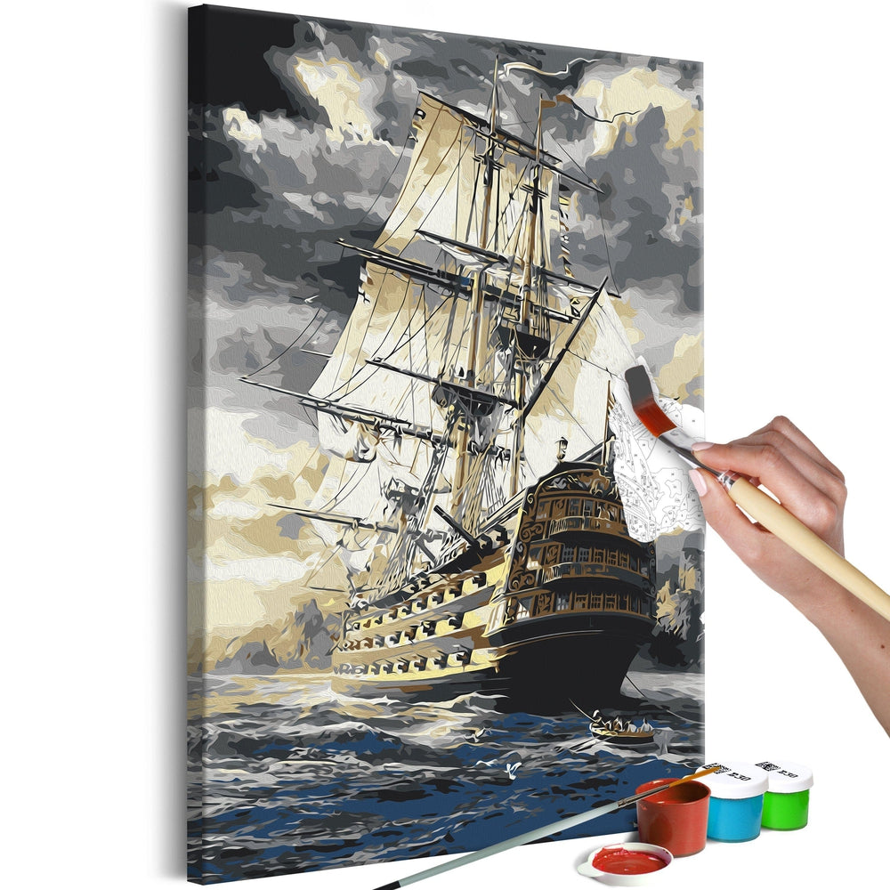 Malen nach Zahlen - Frigate von Artgeist