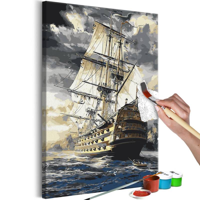 Malen nach Zahlen - Frigate von Artgeist