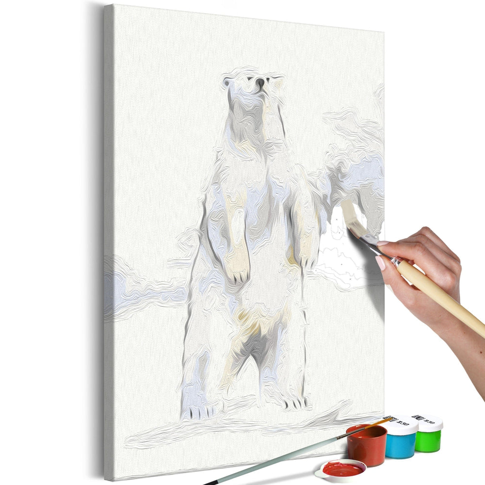 Malen nach Zahlen - Inquisitive Bear Malen nach Zahlen - Inquisitive Bear von Artgeist