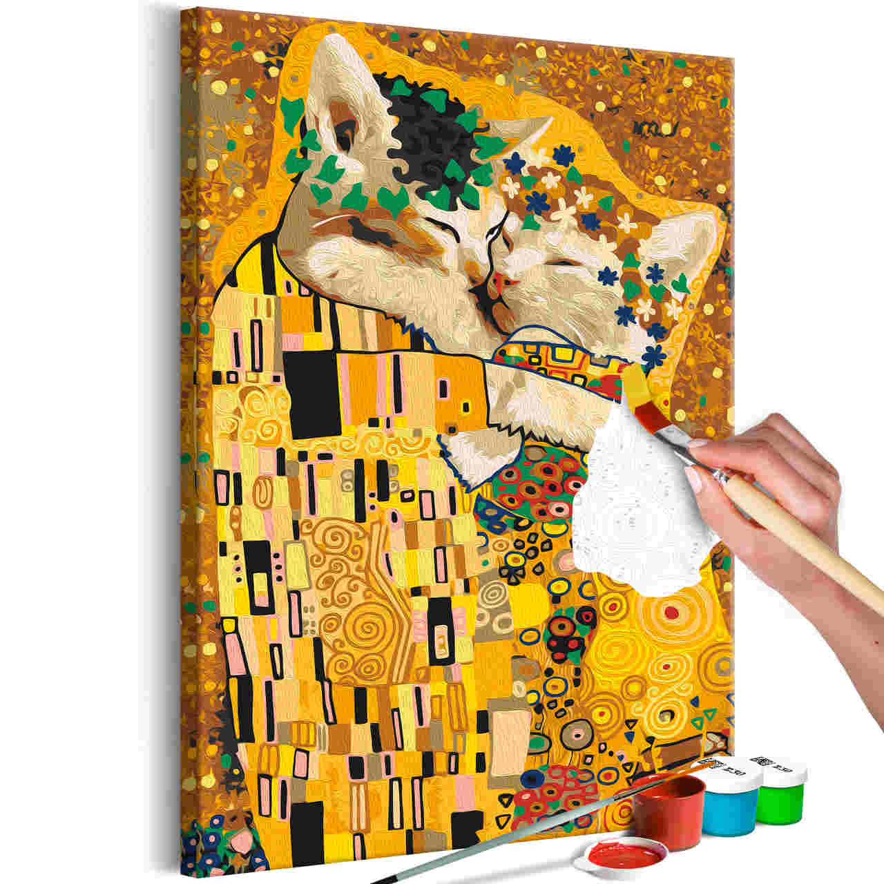 Malen nach Zahlen - Kissing Cats Malen nach Zahlen - Kissing Cats von Artgeist