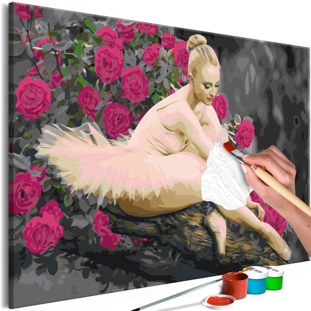 Malen nach Zahlen - Rose Ballerina von Artgeist