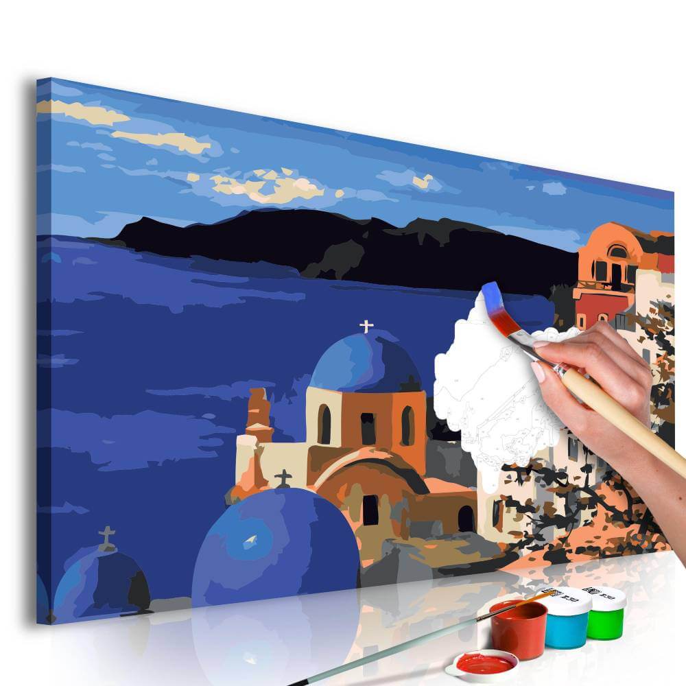 Malen nach Zahlen - Santorini von Artgeist