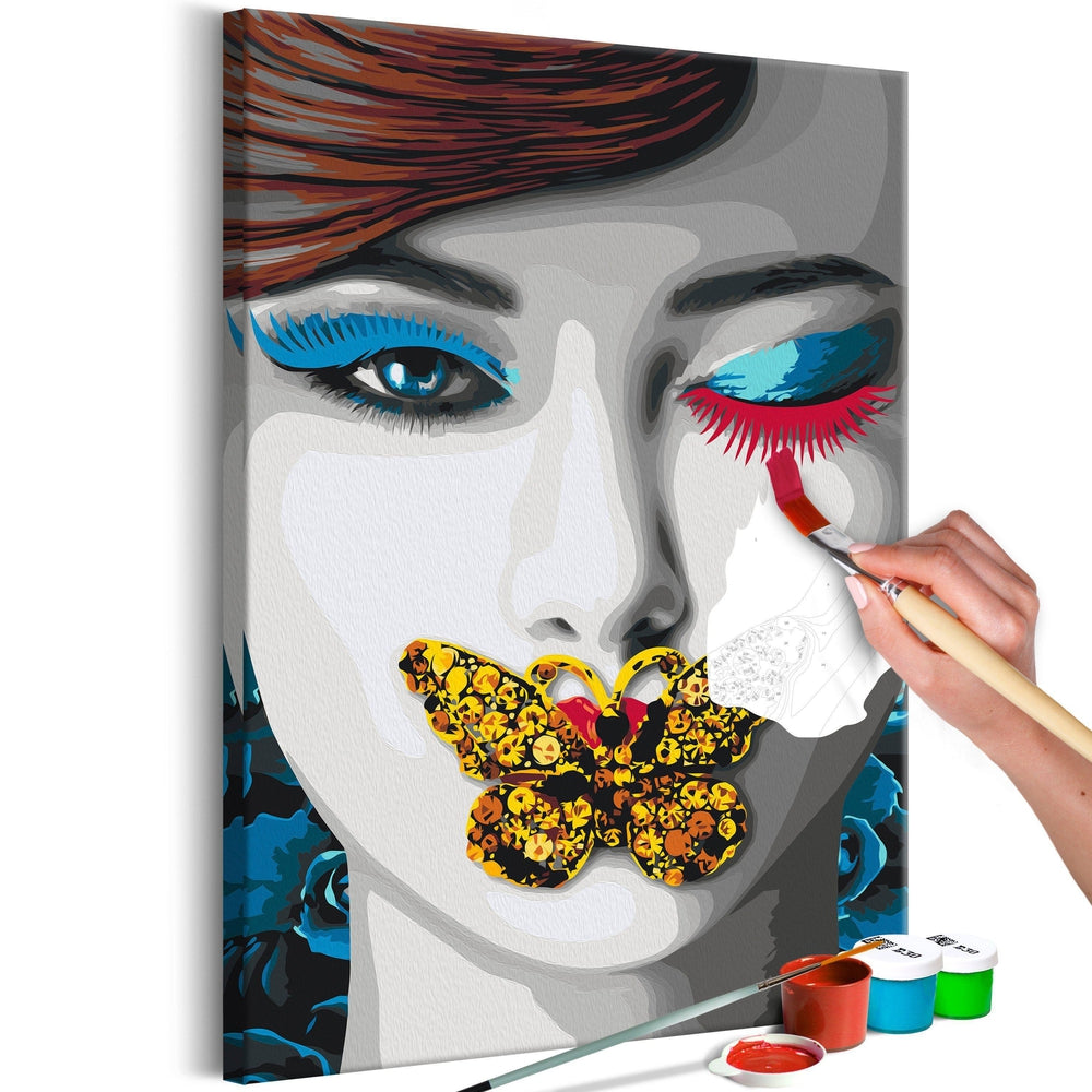 Malen nach Zahlen - Winking Woman Malen nach Zahlen - Winking Woman von Artgeist