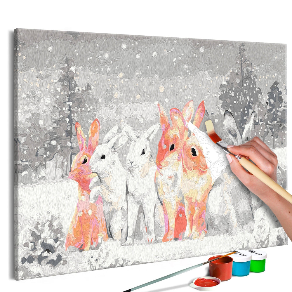 Malen nach Zahlen - Winter Bunnies Malen nach Zahlen - Winter Bunnies von Artgeist