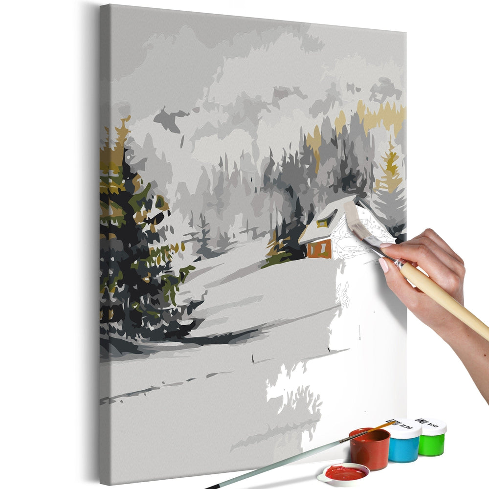 Malen nach Zahlen - Winter Cottage Malen nach Zahlen - Winter Cottage von Artgeist