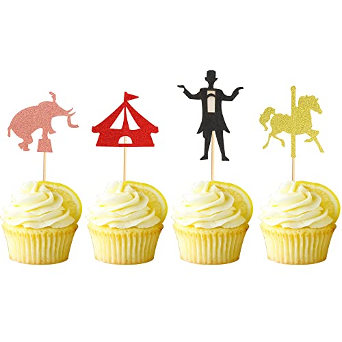 Arthsdite 48 Stück Zirkus Thema Cupcake Topper Glitzer Magier Elefant Pferd Cupcake Picks Baby Shower Kinder Geburtstag Party Karneval Dekorationen Kuchen Dekorationen Supplies Arthsdite 48 Stück Zirkus Thema Cupcake Topper Glitzer Magier Elefant Pferd Cupcake Picks Baby Shower Kinder Geburtstag Party Karneval Dekorationen Kuchen Dekorationen Supplies von Arthsdite