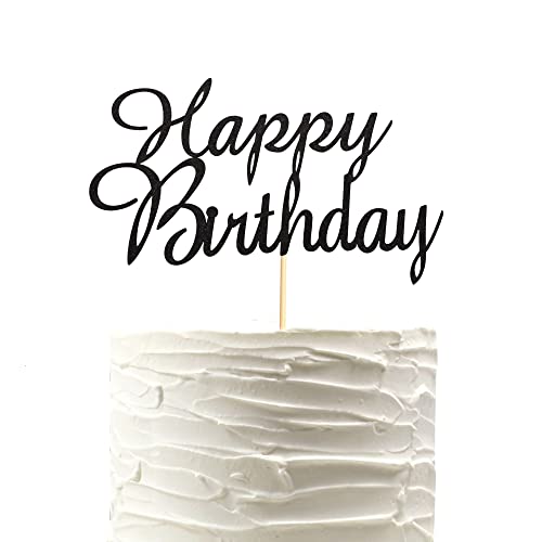 Arthsdite Happy Birthday Cake Topper, Happy Birthday Cake Picks, Birthday Party Decoration Supplies for Kids or Adults - Black Glitter Arthsdite Happy Birthday Cake Topper, Happy Birthday Cake Picks, Birthday Party Decoration Supplies for Kids or Adults - Black Glitter von Arthsdite