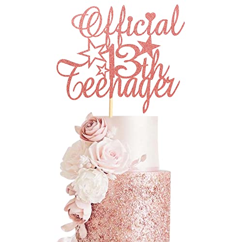 Arthsdite Offizieller Tortenaufsatz für Teenager 13, Tortenaufsatz zum 13. Geburtstag, Kuchendekoration für dreizehn Teenager, Mädchen, Jungen, 13. Geburtstag, Party-Dekoration, Zubehör, Arthsdite Offizieller Tortenaufsatz für Teenager 13, Tortenaufsatz zum 13. Geburtstag, Kuchendekoration für dreizehn Teenager, Mädchen, Jungen, 13. Geburtstag, Party-Dekoration, Zubehör, von Arthsdite
