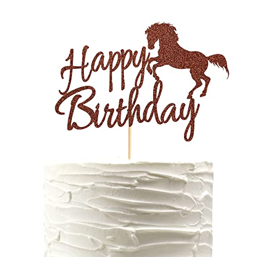 Arthsdite Pferd Happy Birthday Cake Topper Pferderennen Thema 1 Stück Braun Neutral Kuchen Topper Dessert Dekoration Geburtstag Hochzeit Babyparty Halloween Thanksgiving Arthsdite Pferd Happy Birthday Cake Topper Pferderennen Thema 1 Stück Braun Neutral Kuchen Topper Dessert Dekoration Geburtstag Hochzeit Babyparty Halloween Thanksgiving von Arthsdite