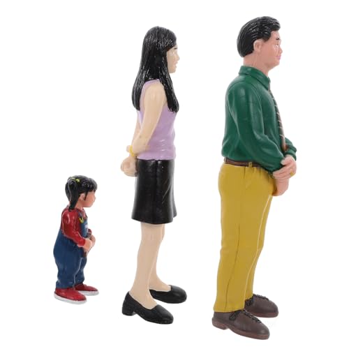 Artibetter 1 Satz Simulationscharaktermodell Familien Mini Zahlen Attrappe Mädchen puppenhaus Figuren Familie Menschenfiguren für Puppen für Puppenhaus Puppenhauspuppen PVC von Artibetter