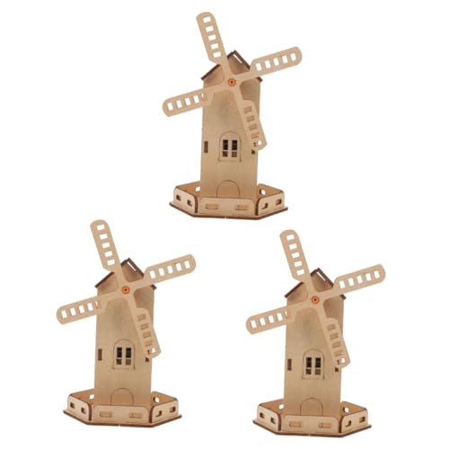 ARTIBETTER 10 Sets Solar Windmühle Für Wissenschaftliche Experimente Solar Montage DIY Windmühle Technische Experimente Windmühlen Pädagogisches Solar Hellbraun Aus Holz von Artibetter