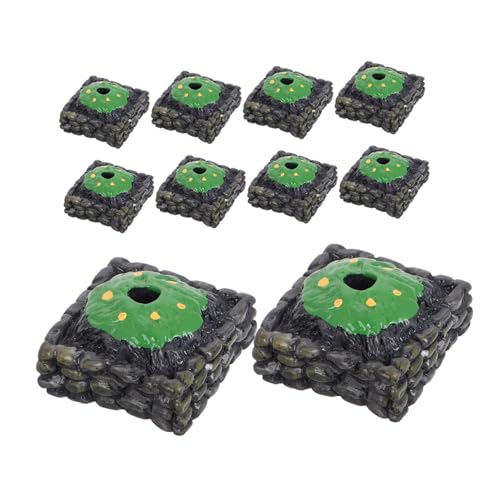ARTIBETTER 10 Stück Baumschmuck Im Freien Terrarium Miniaturfiguren in Loser Schüttung Mikrolandschaft Miniaturbasis Diorama-Basis Gefälschter Baumhalter Miniatur-basisgelände Plastik von Artibetter