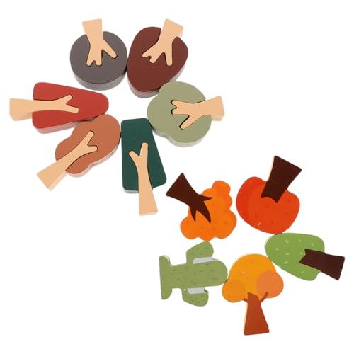 ARTIBETTER 11 Stück Teiliges Holzspielzeug Bäume für Miniatur Landschaftsbäume aus Naturbelassenem Holz Einfache Steckmontage Realistische Waldszene für Dioramen Kuchen-Dekorationen und von Artibetter