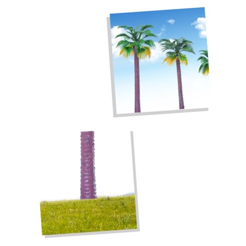 ARTIBETTER 12 Stück Teiliges Kunststoff Kokospalmen Modelle in Grün Langlebige Miniatur Pflanzen für Sandtisch Landschaft Mikrolandschaft Dekoration DIY Bastelmaterial für Modellbau und von Artibetter