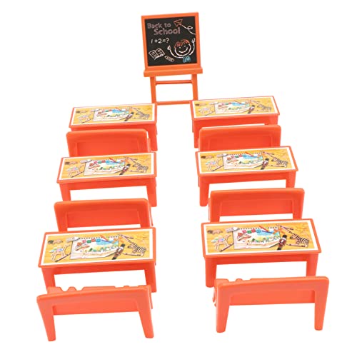 ARTIBETTER 13 Stück Puppenschulbank Stellen Sie Sich Vor, Sie in Der Schule Puppenhaus-klassenzimmer Vortäuschen Puppenhaus Schreibtisch Mini Schulstühle Plastik ARTIBETTER 13 Stück Puppenschulbank Stellen Sie Sich Vor, Sie in Der Schule Puppenhaus-klassenzimmer Vortäuschen Puppenhaus Schreibtisch Mini Schulstühle Plastik von Artibetter