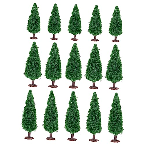 ARTIBETTER 15 Stück Teiliges Künstliche Kiefern Modelle DIY Landschaftsbau Naturgetreu Langlebig und Farbintensiv für Modellbau und Weihnachtsdeko von Artibetter