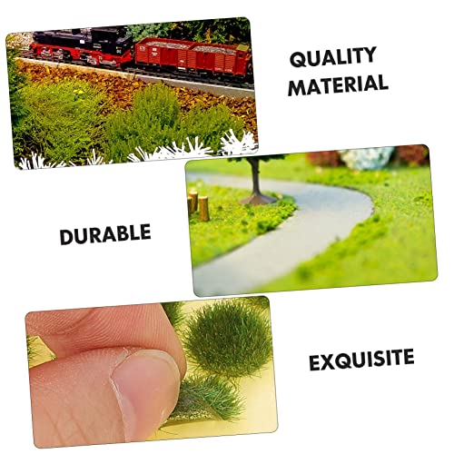 ARTIBETTER 2 Boxen Modellgras Statisches Gras Landschaft Rasen Landschaft Miniatur Moos Kunstrasen Gefälschte Gras Simulation Gras Cluster Geländemodell Kunststoff Grün von Artibetter