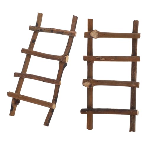 ARTIBETTER 2 Stück Mini Rattanleiter Leichte Robuste Deko für Mikrolandschaften und Miniaturgärten für DIY Feengarten Wetterfeste Gartendekoration aus Natürlichem Rattan ARTIBETTER 2 Stück Mini Rattanleiter Leichte Robuste Deko für Mikrolandschaften und Miniaturgärten für DIY Feengarten Wetterfeste Gartendekoration aus Natürlichem Rattan von Artibetter