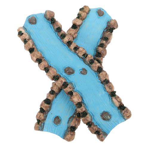 ARTIBETTER 2 Stück Miniatur Fluss Landschaftsornament aus Stabilem Resin Dreidimensionaler Bach für Sandtisch Feengarten und Therapeutische Mikro-szenerien von Artibetter