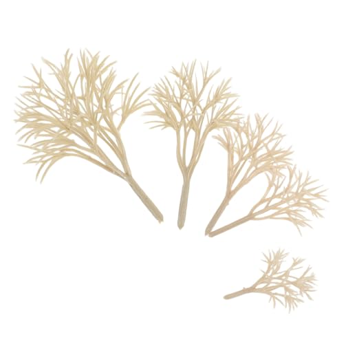 ARTIBETTER 20 Stück Gebäudemodellbaum Mikro-landschaftsmodellbaum Miniaturbäume Für Modelle Miniaturmodellbäume Modellbäume Zum Basteln Miniaturbaummodell Mini Gefälschter Baum Plastik Beige von Artibetter