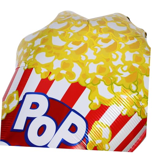 ARTIBETTER 3 Stück Teiliges Partydekorationsset Folienballons Popcorn Hot Dog Hamburger Lebendige Snack Motive Strapazierfähige Luftballons für Kindergeburtstag Picknick Kino Party Karneval von Artibetter