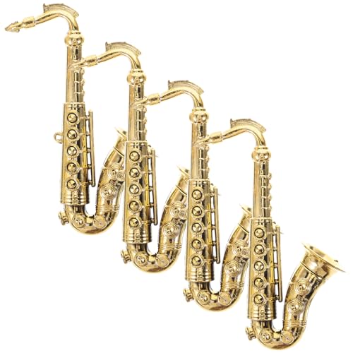 ARTIBETTER 4 Stück Kunststoff Saxophon Modell, Goldenes Fake Saxophon Modell für DIY Bastelarbeiten, Miniatur Musikinstrumente für die Wohnkultur ARTIBETTER 4 Stück Kunststoff Saxophon Modell, Goldenes Fake Saxophon Modell für DIY Bastelarbeiten, Miniatur Musikinstrumente für die Wohnkultur von Artibetter