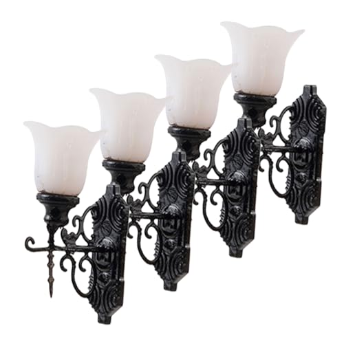 ARTIBETTER 4 Stück Miniatur Wandleuchte Teiliges LED Wandlampe Modellbau für Puppenhaus Sandtisch Dekoration Warmweiß Kompakt Stilvoll für Miniaturlandschaft und Feengarten ARTIBETTER 4 Stück Miniatur Wandleuchte Teiliges LED Wandlampe Modellbau für Puppenhaus Sandtisch Dekoration Warmweiß Kompakt Stilvoll für Miniaturlandschaft und Feengarten von Artibetter