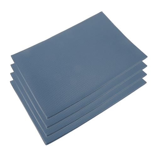 Artibetter 4 Stücke Mini Material Fliesen Kits Puppe Miniatur Dach Dekoration Modell Gras Büschel Navy von Artibetter