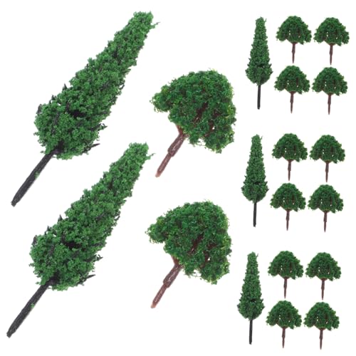 ARTIBETTER 40 Stück Teiliges Miniatur Modellbäume Handgefertigte Kleine Plastikbäume für Diorama Landschaft Realistische Miniatur Landschaftsbäume für Modelleisenbahn und Sandtisch DIY von Artibetter
