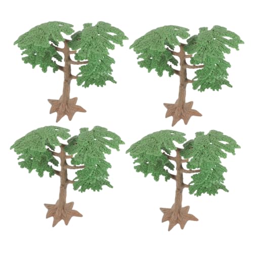 ARTIBETTER 4pcs Kunststoffmodellbäume Miniaturgartenbaum Ornamente Dollhouse Pflanzen Miniatur Landschaft Set Mini -kiefern Und Zypressenbäume von Artibetter