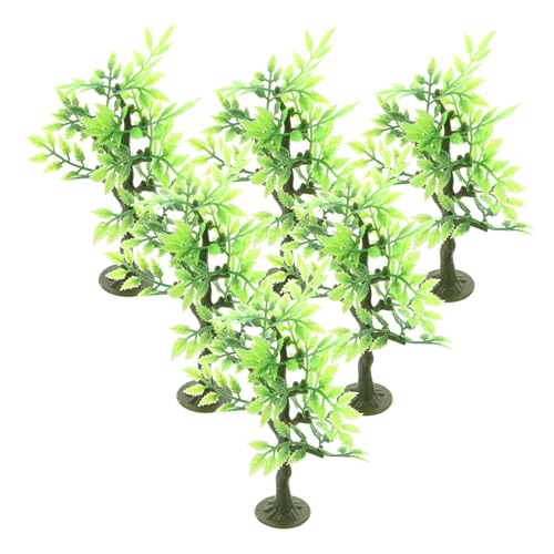 ARTIBETTER 6 Stück Simulation von Baumschmuck Bastelbäume für Modellbäume u im Freien Kleine Bäume Mini-Baum künstlich Baummodell Bäume gefälschter Baum Plastik Green von Artibetter