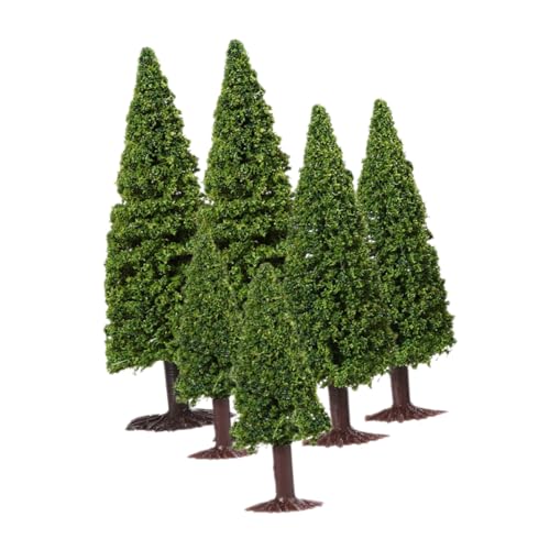 ARTIBETTER 6 Teiliges Modell Kiefernbaum Modell Zedernbaum Realistisches Miniaturmodell Künstliche Kiefer Mini Bäume Miniatur Diorama Baum Simuliertes Eisenbahn Baummodell Gemischte von Artibetter