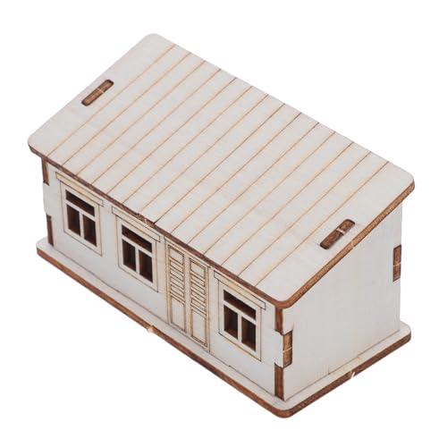 ARTIBETTER Holzmodell Bausatz Kleines Holzhaus DIY Bausatz Holzhaus zum Bemalen Kleine Miniatur als Tischdeko Weihnachtsdeko Miniatur für Bastler und Wohnkultur von Artibetter