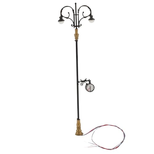 ARTIBETTER Mini Straßenlaterne Modell Schwarz Langlebige Garten Modellbahnbeleuchtung Vielseitige Miniatur Straßenlampe für Sandtisch Dekoration und Puppenhaus Beleuchtung von Artibetter