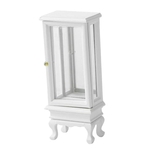 ARTIBETTER Möbelvitrine Puppenhausschrank Miniatur Schreibtischdekoration Puppenhaus Vitrine Bastelschrank Miniatur Schrankmodell Bücherregalmodell Mini Schrankmodell Weißes Holz ARTIBETTER Möbelvitrine Puppenhausschrank Miniatur Schreibtischdekoration Puppenhaus Vitrine Bastelschrank Miniatur Schrankmodell Bücherregalmodell Mini Schrankmodell Weißes Holz von Artibetter