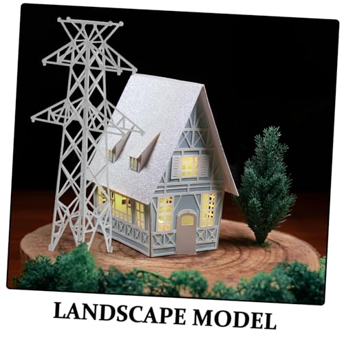 ARTIBETTER Zubehör für Mikrolandschaften Miniaturen Figuren Zug Gebäude Zugbehörden für Erwachsene trainieren Miniaturfigur Modelleisenbahn-Bausatz Sandkasten-Miniaturen ABS-Kunststoff Weiß von Artibetter