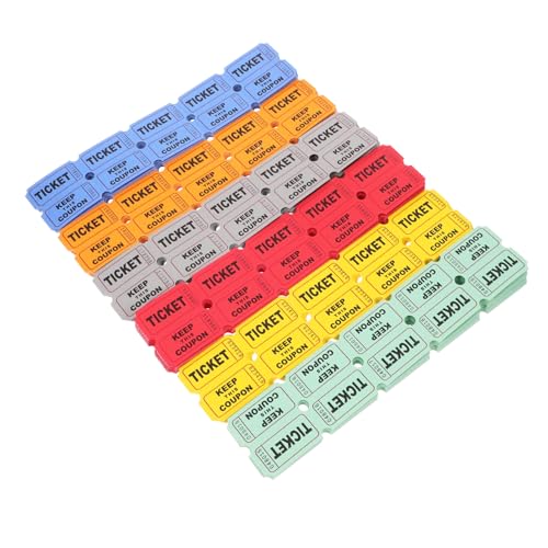 Artibetter 1 Satz Lose Gewinnscheine Haustürtickets Tombola Lose Doppelt Offsetpapier 600 Stück von Artibetter