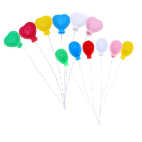 Artibetter 1 Satz Mini Ballon Dekoration In Farbe Mini Ballons Party Für Babyparty Ballons Make It Mini Food Cap Kuchenaufsatz Ballon Dekorationen Cupcake Topper Aus 12 Stück von Artibetter