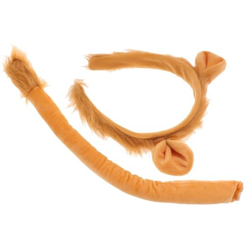 Artibetter 1 Set Stirnband Und Löwenkostüm Für Erwachsene Hellbraunes Pelziges Tierkostüm Requisite Für Cosplay Halloween Party-Verkleidung von Artibetter