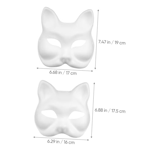 Artibetter 10 Stück Teiliges DIY Papiermasken Katzen und Fuchsdesign Halloween Maske zum Bemalen Handgefertigte Leichte Tiermasken für Karneval Maskerade und Faschingsparty Artibetter 10 Stück Teiliges DIY Papiermasken Katzen und Fuchsdesign Halloween Maske zum Bemalen Handgefertigte Leichte Tiermasken für Karneval Maskerade und Faschingsparty von Artibetter