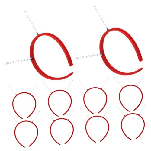 Artibetter 10 Stück -kostümzubehör Stirnband Außerirdische Kopfbedeckung Plüsch Rot von Artibetter