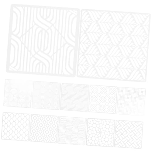 Artibetter 12 Blatt Schablonen Für Kunstzeitschriften Schablonen Zum Malen Malerei Malschablonen Für Wände Geometrische Schablone Schablonen Zeichnung Und Kreis Weiß Das Haustier Artibetter 12 Blatt Schablonen Für Kunstzeitschriften Schablonen Zum Malen Malerei Malschablonen Für Wände Geometrische Schablone Schablonen Zeichnung Und Kreis Weiß Das Haustier von Artibetter